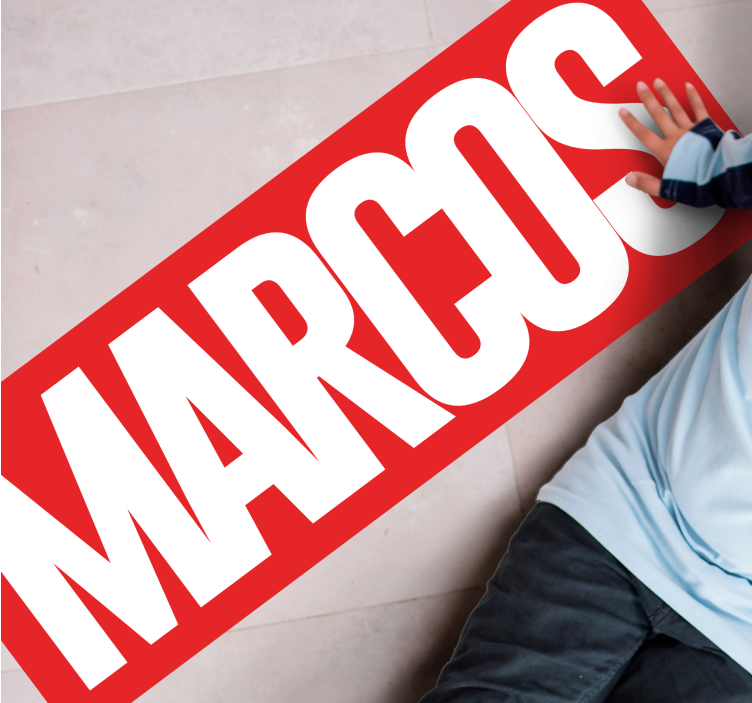 Komix personalizovaný název podlahová rohož - TenStickers