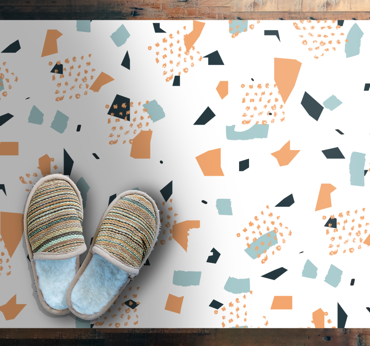 Koncept abstraktních tvarů Geometrický vinylový koberec - TenStickers