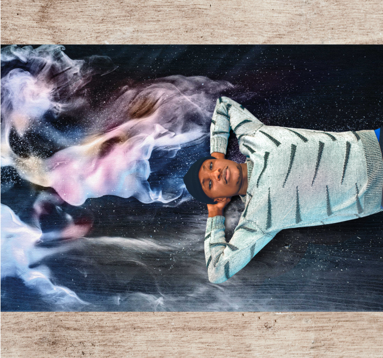 Kosmické kouřové víry Vinylový koberec pro teenagery - TenStickers