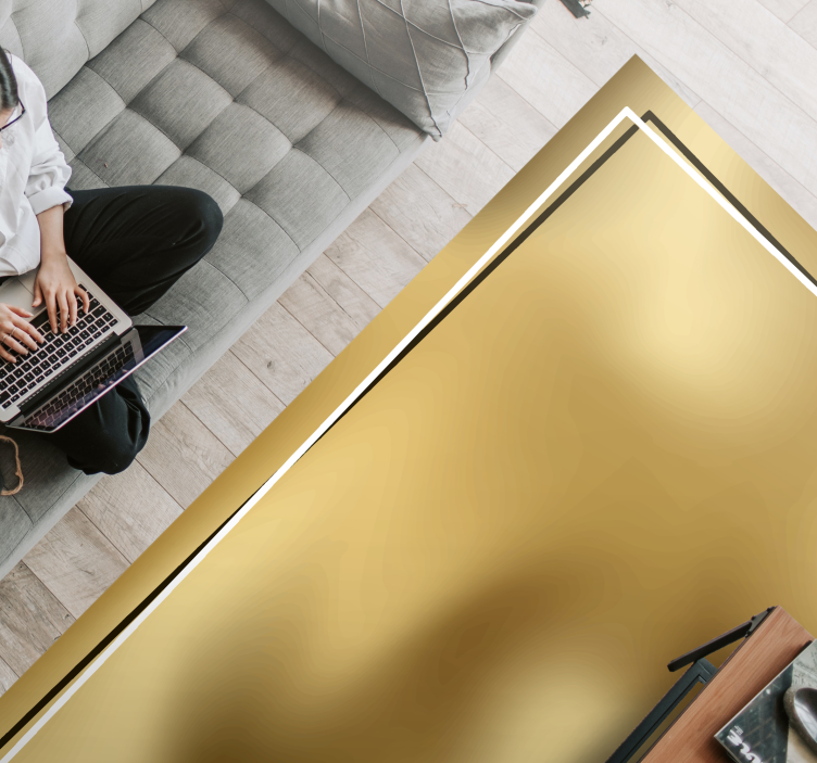 Kovový lesk Minimalistický vinylový koberec - TenStickers