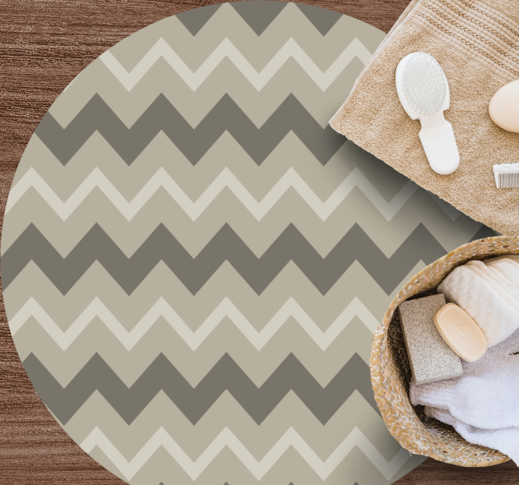 Kruhy s šípovým vzorem Pruhovaný vinylový koberec - TenStickers