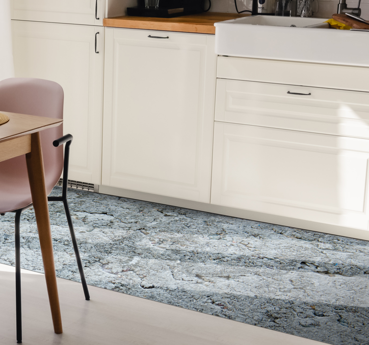 Kuchyňský vinylový koberec ze šedého kamene - TenStickers