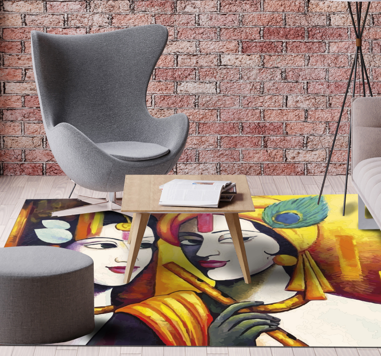 Kulturní podstata Vinylový koberec obývací pokoj - TenStickers