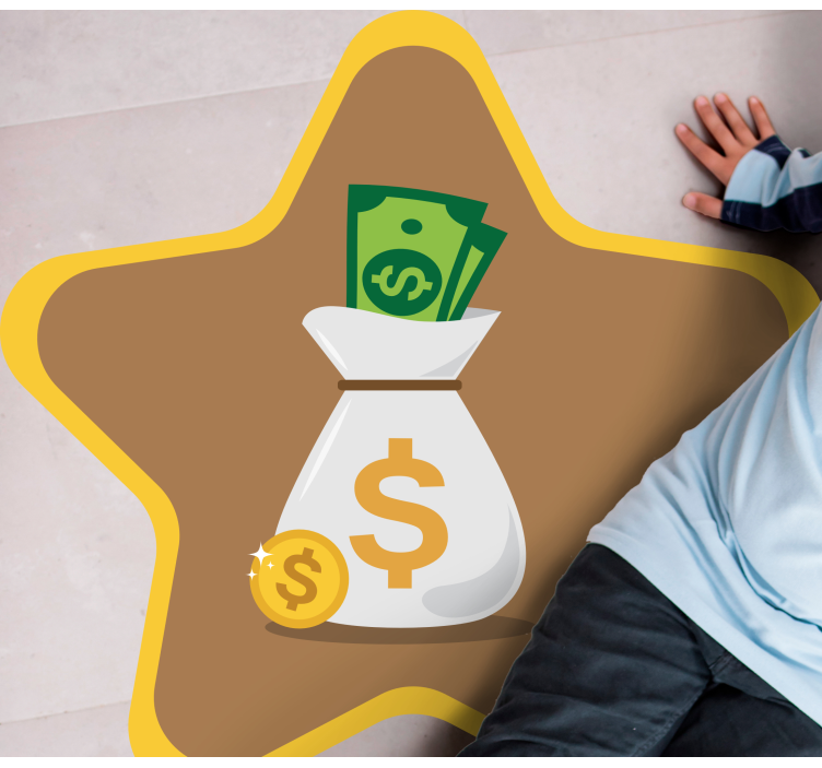 Logo sáčku s penězi Ostatní Vinylový koberec - TenStickers