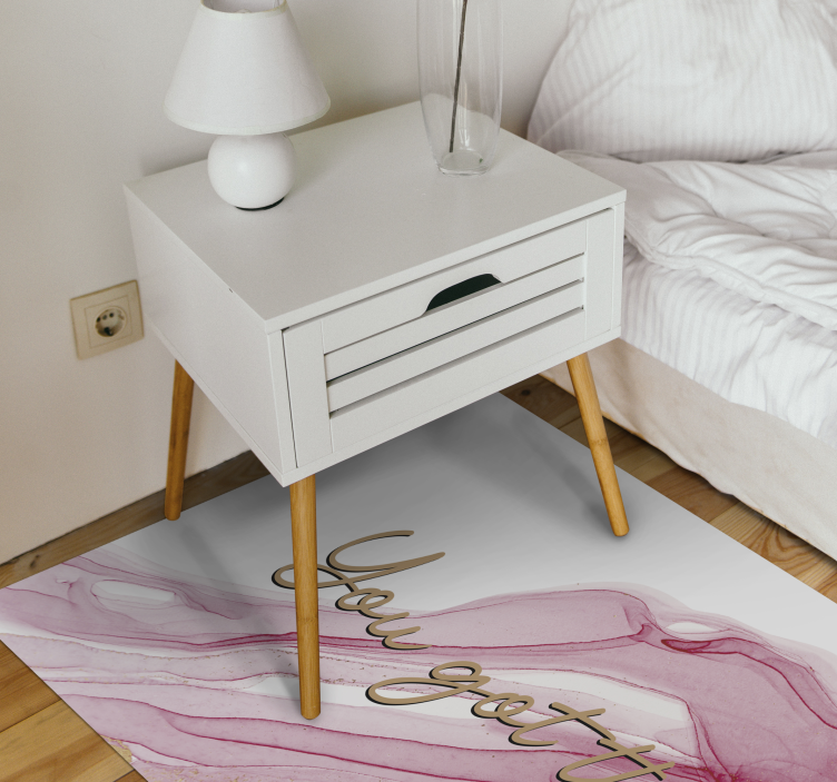 Máš to Vinylový koberec s frázemi - TenStickers