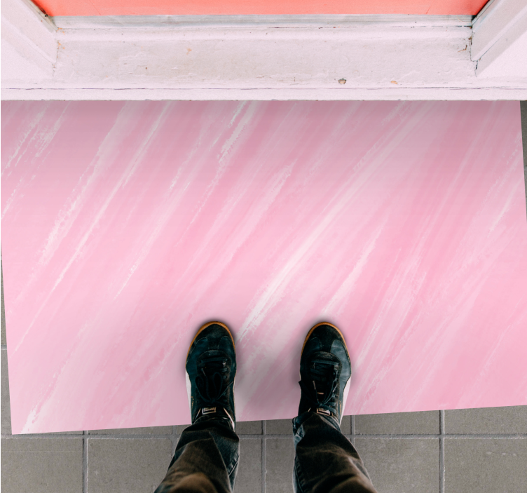 Růžový vinylový koberec měkký růžový mramor - TenStickers