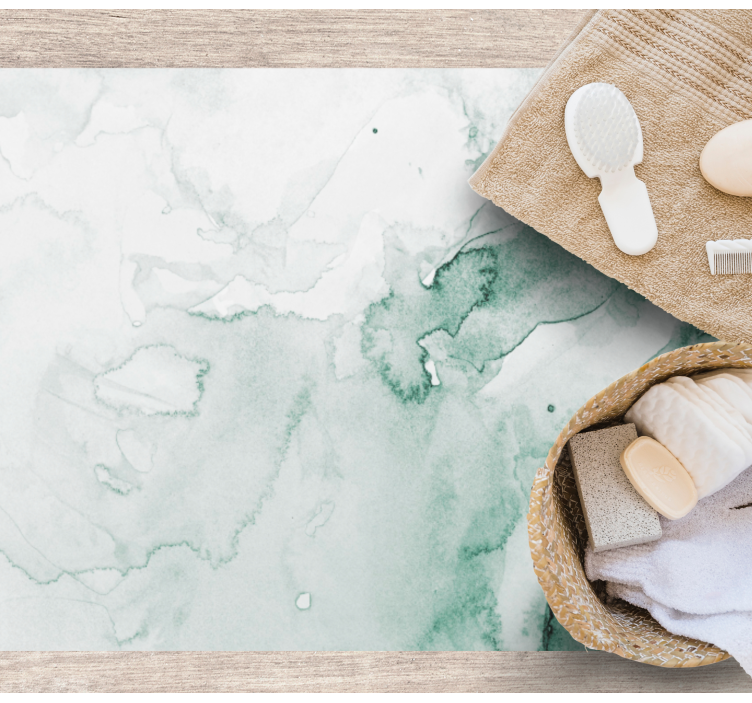 Měkký zelený vír Mramorový vinylový koberec - TenStickers