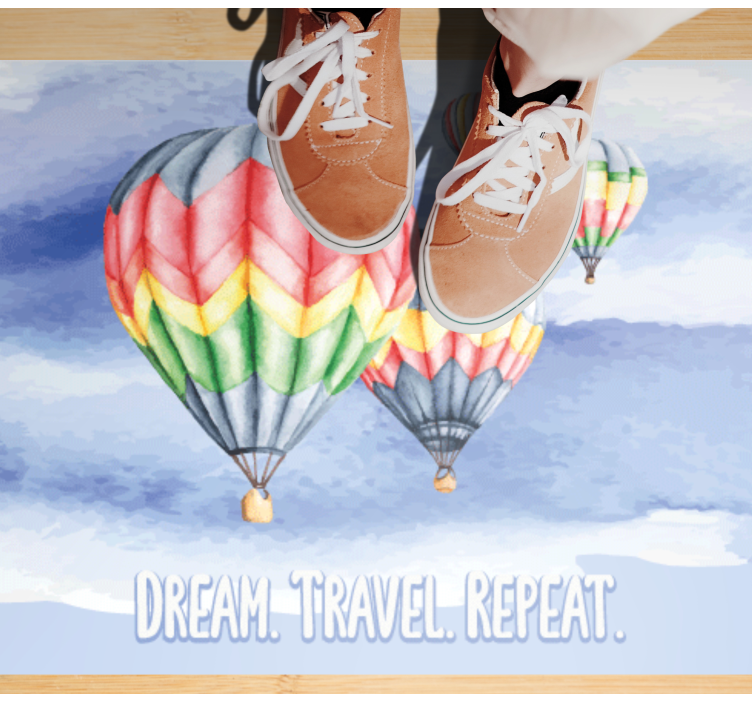 Minimalistický vinylový koberec cesta přání se opakuje - TenStickers