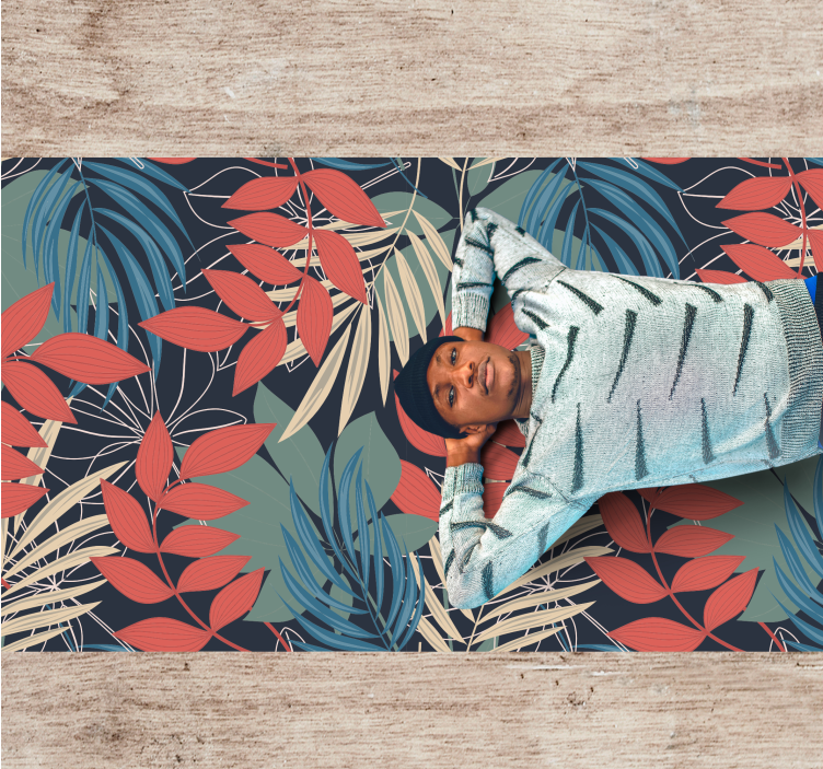 Moderní elegantní fauna flóra vzor květinový koberec - TenStickers