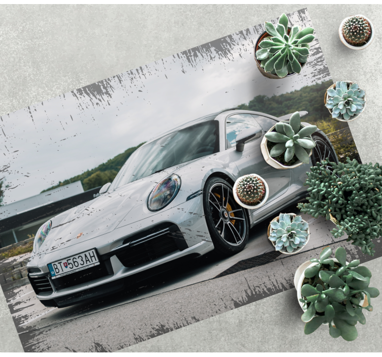Moderní koberec porsche 911 - TenStickers