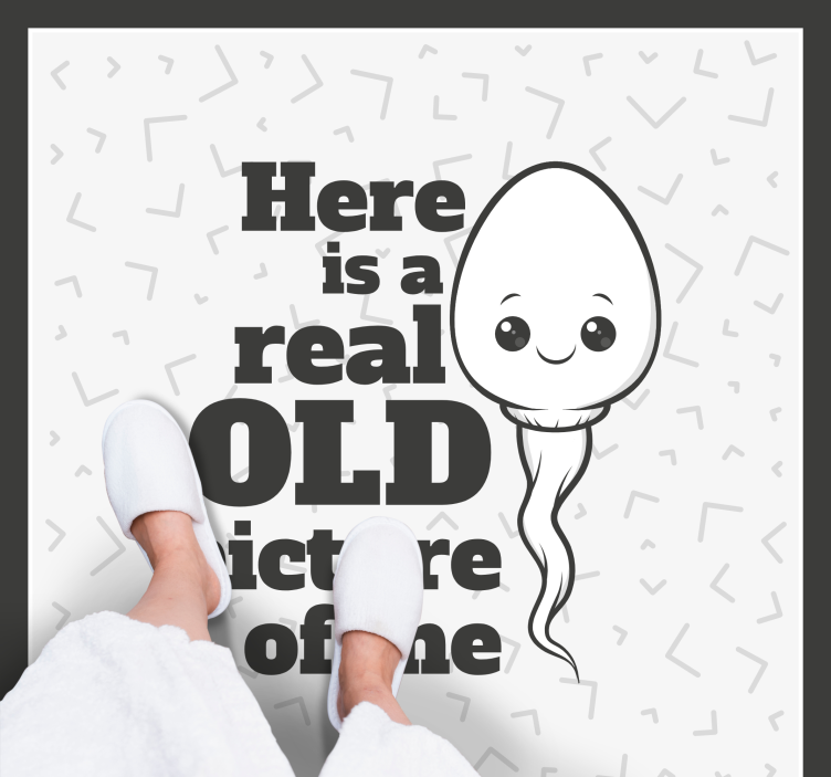 Můj starý první obrázek zábavný design vlastní koberec - TenStickers