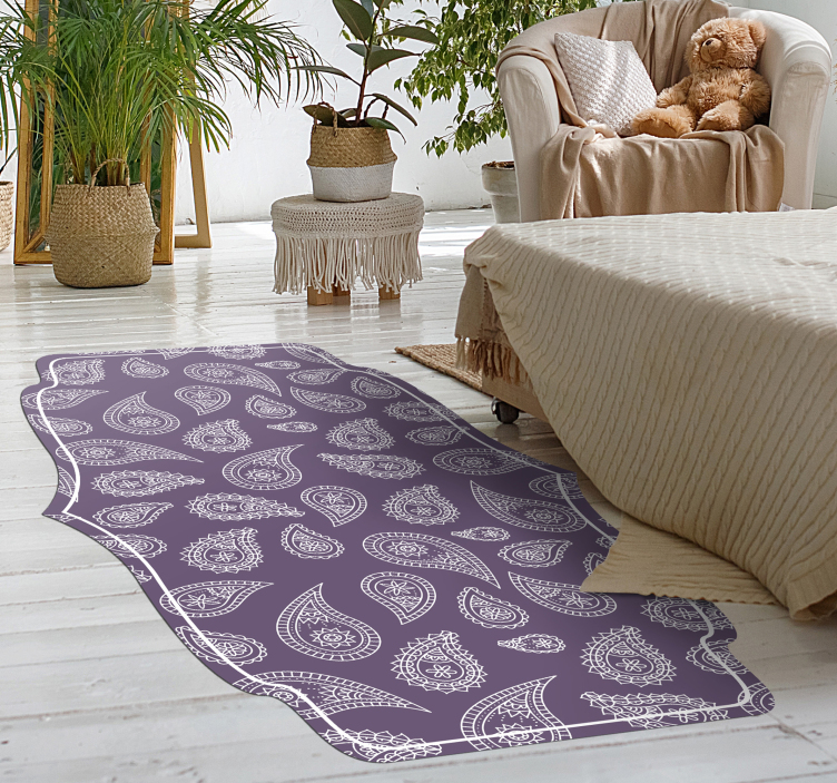 Motiv paisley mandaly Mandala vinylový koberec - TenStickers