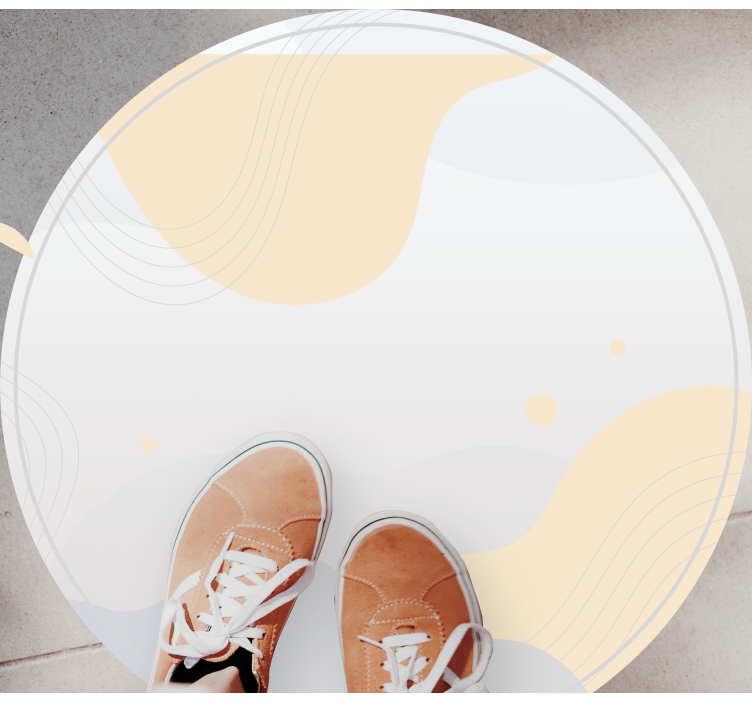 Motivy jemných vln Minimalistický vinylový koberec - TenStickers