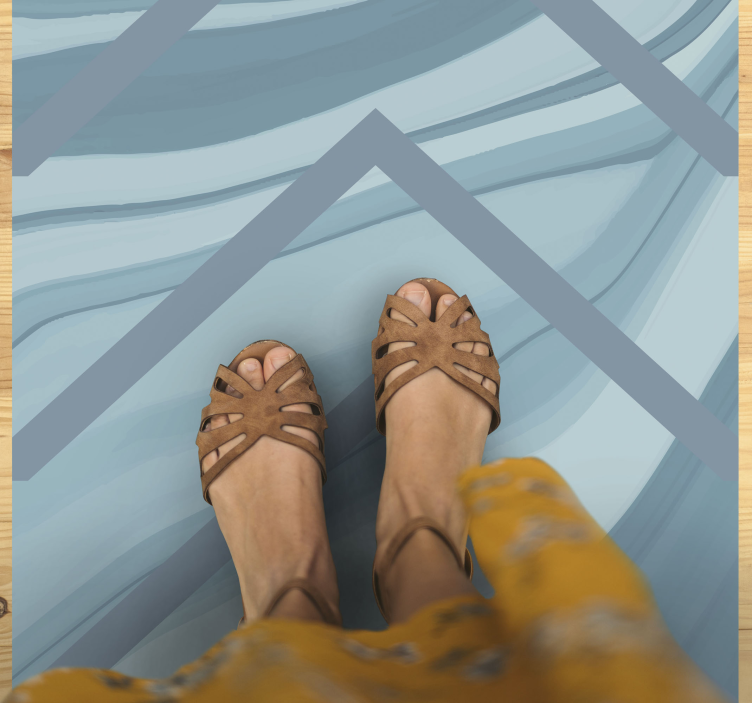 Běžec na chodbě z mramorové rybí kosti - TenStickers