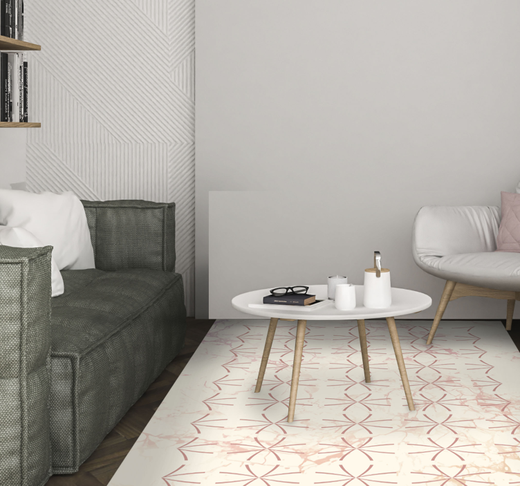 Mramorové vodní paprskové mozaikové podlahové dlaždice - TenStickers