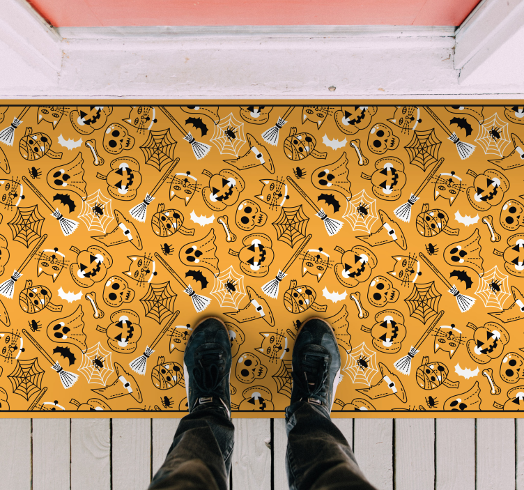 Představoval vinylový koberec mumií, dýní a netopýrů - TenStickers