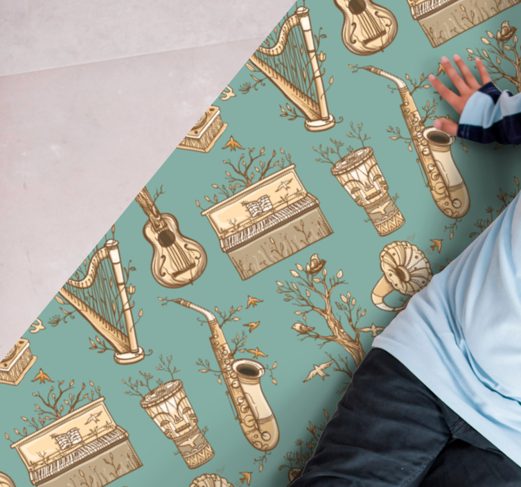 Nápad na hudební nástroje Ostatní Vinylový koberec - TenStickers