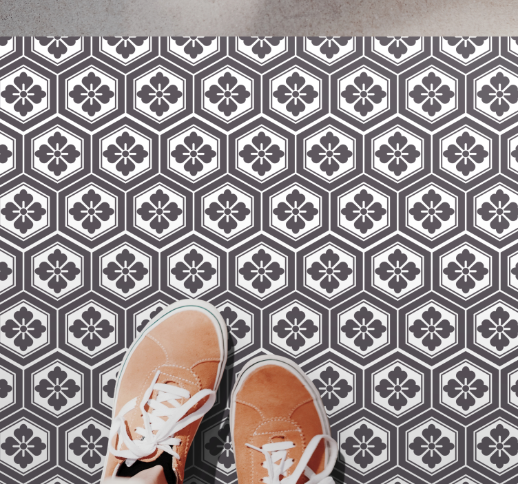 Obdélníkový koberec s tradičním japonským vzorem - TenStickers