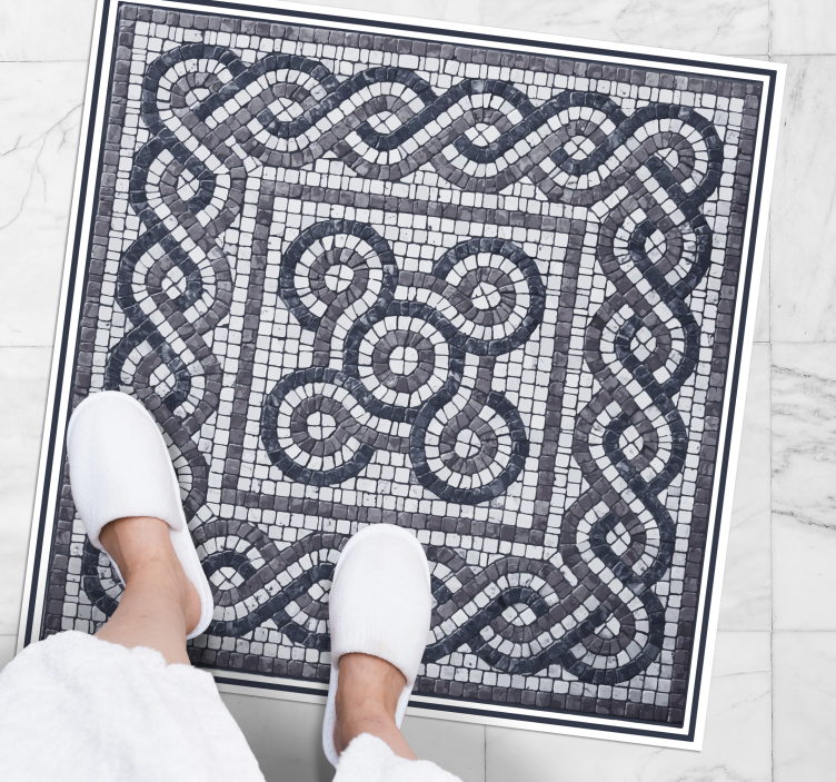 Oblázková kamenná mozaiková dlažba - TenStickers