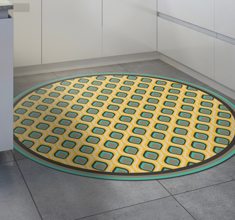 Vzorek z poloviny století Kuchyňský vinylový koberec - TenStickers