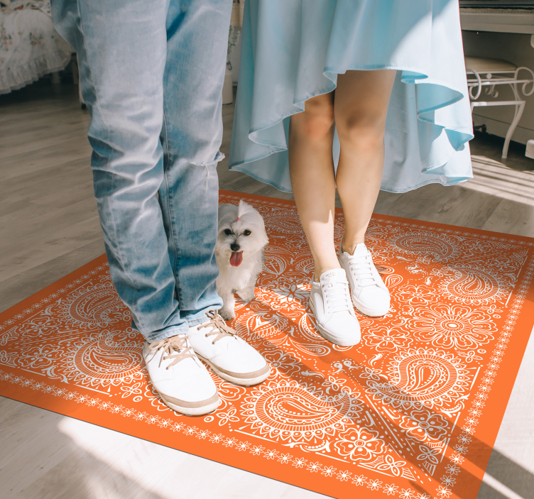 Ozdoba mandaly Mandala vinylový koberec - TenStickers