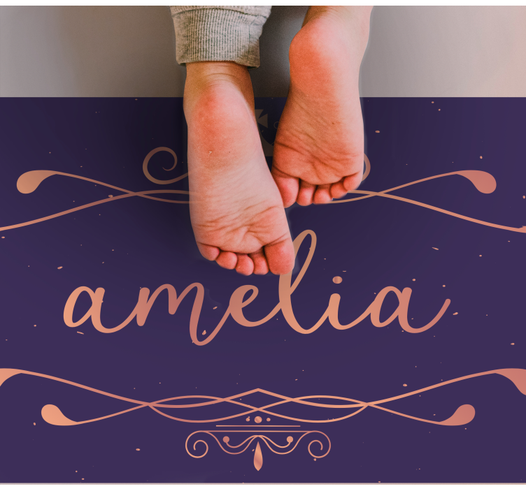 Personalizovaná podložka na jméno Vinylový koberec se jmény - TenStickers