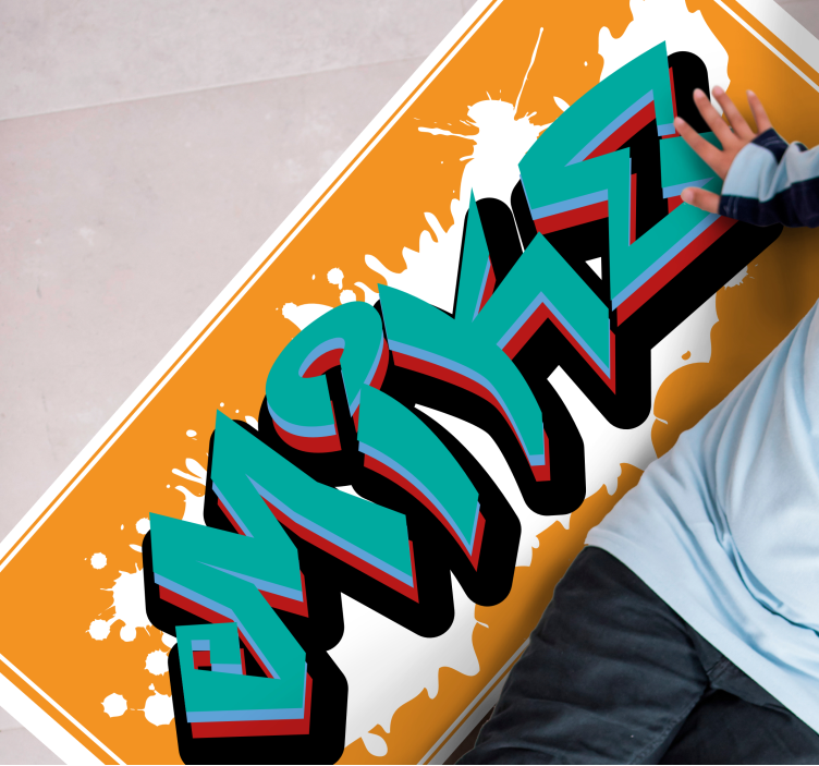 Jméno umělecké dílo Vinylový koberec se jmény - TenStickers