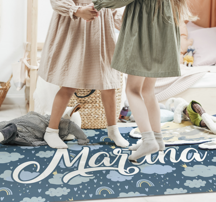 Modré mraky se jménem Ostatní Vinylový koberec - TenStickers