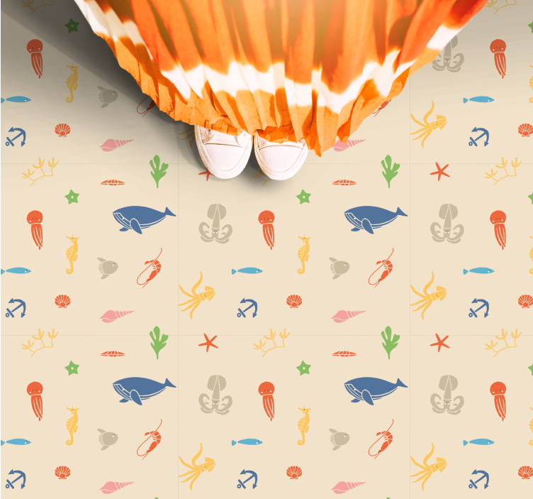 Podmořský průzkum Ostatní Vinylový koberec - TenStickers