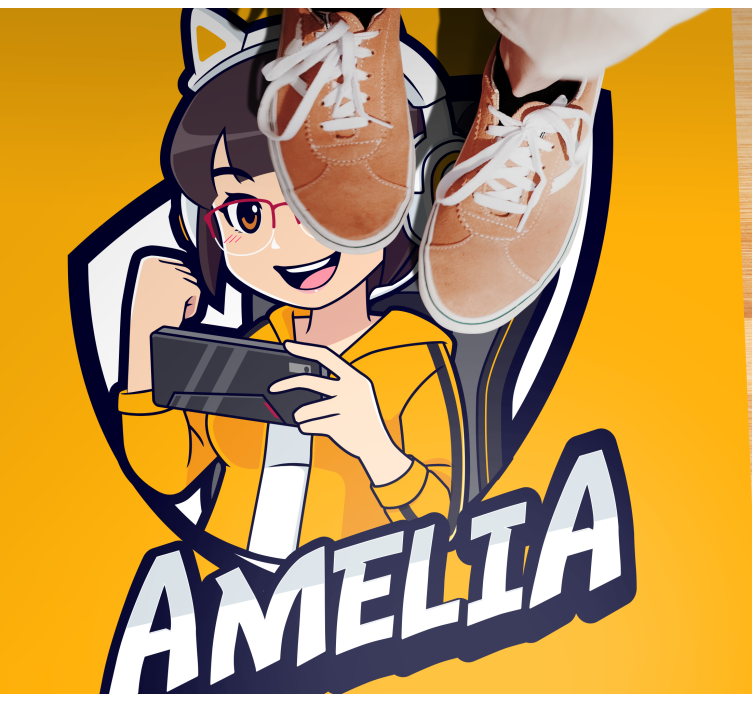 Herní portrét na míru Vinylový koberec pro teenagery - TenStickers