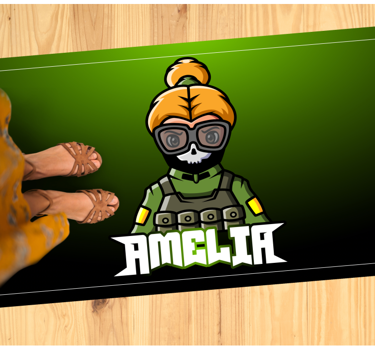 žena-vojačka se jménem Vinylový koberec pro teenagery - TenStickers