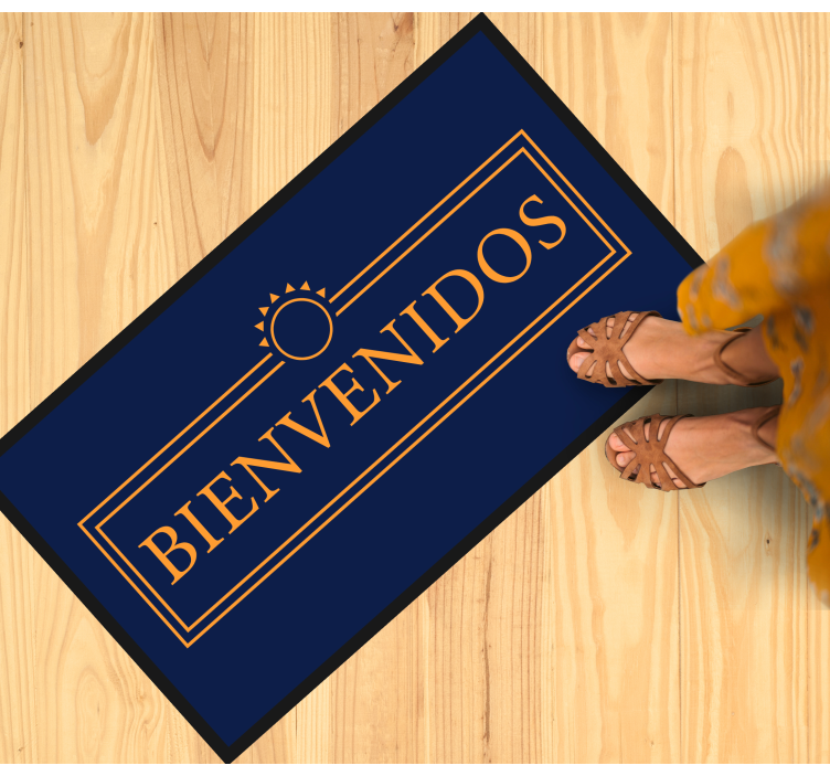 Pozdravná zpráva Moderní vinylový koberec - TenStickers