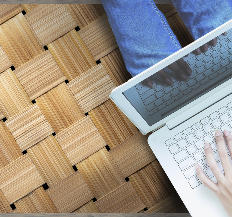 Přírodní bambusový vzor textury koberců - TenStickers