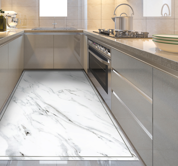 Pro kuchyňský mramorový efekt moderní koberec - TenStickers