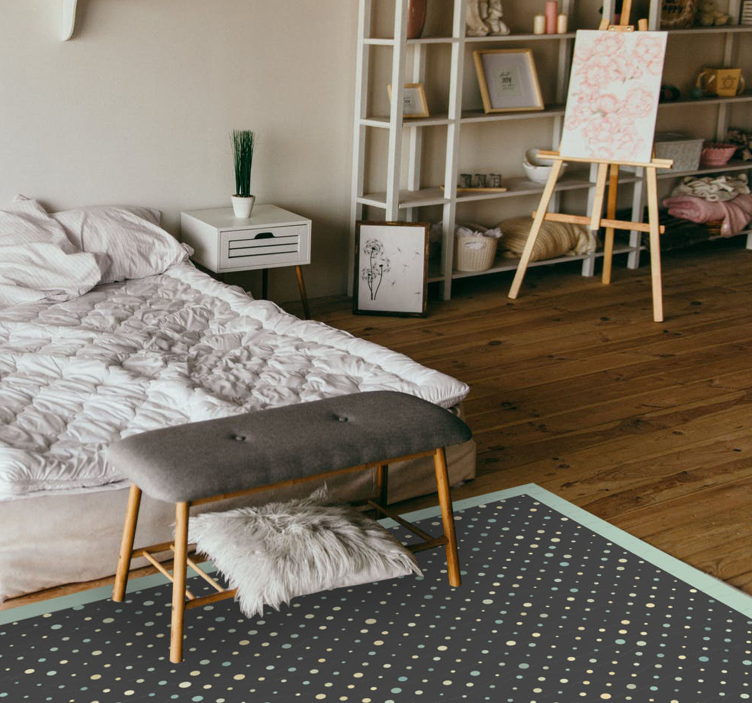 Puntíkovaný vzor Pruhovaný vinylový koberec - TenStickers