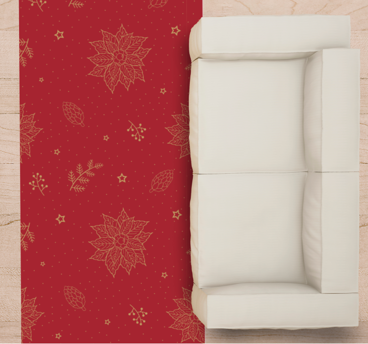 Slavnostní květinové motivy Mandala vinylový koberec - TenStickers