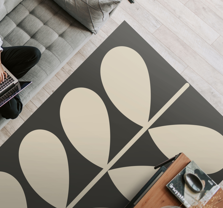 Tmavý orla kiely moderní vinylový koberec - TenStickers