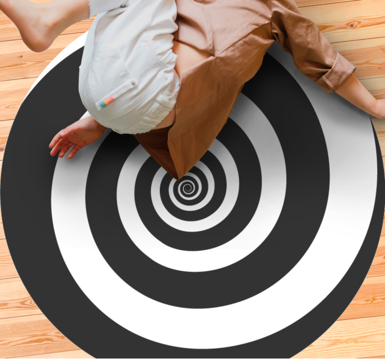 Spirálový vzor Geometrický vinylový koberec - TenStickers