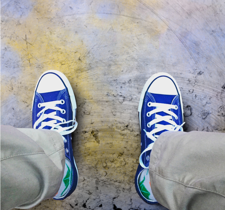 Starý betonový moderní koberec v průmyslovém stylu - TenStickers