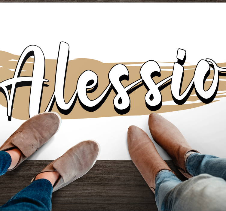 Stylový abstraktní design Vinylový koberec se jmény - TenStickers