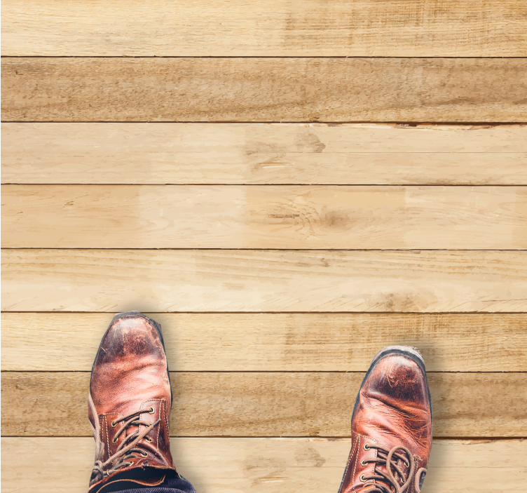 Vinylový koberec se světlými barvami z dřevěných prken - TenStickers