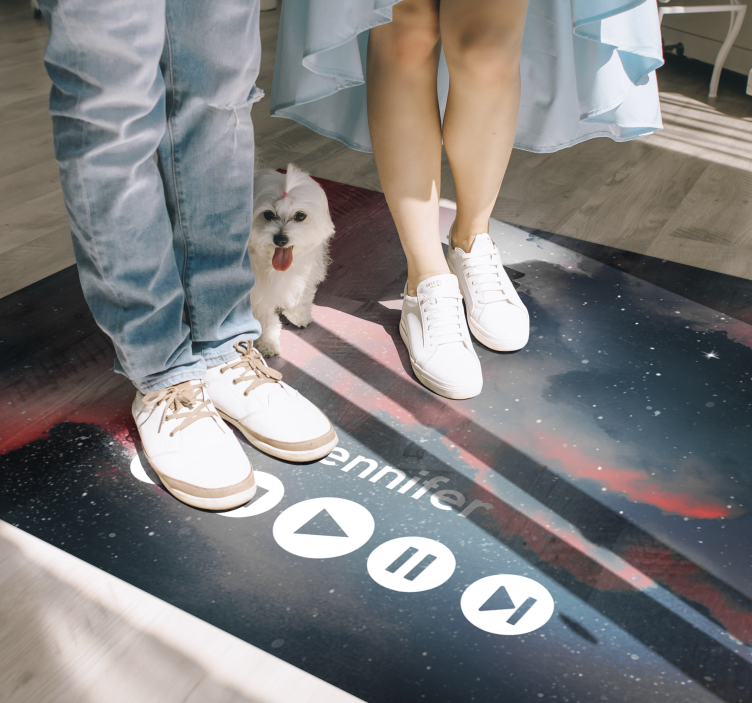 Hudba na míru z vesmíru Vinylový koberec pro teenagery - TenStickers