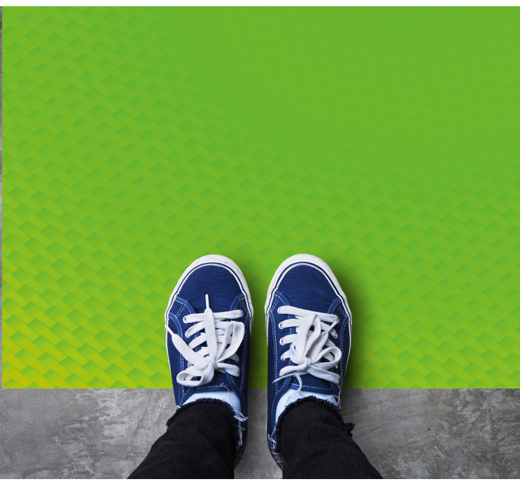 Texturovaný zelený povrch vinylový koberec s efektem dřeva - TenStickers