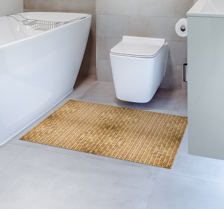 Tkaný bambusový koupelnový vinylový koberec - TenStickers