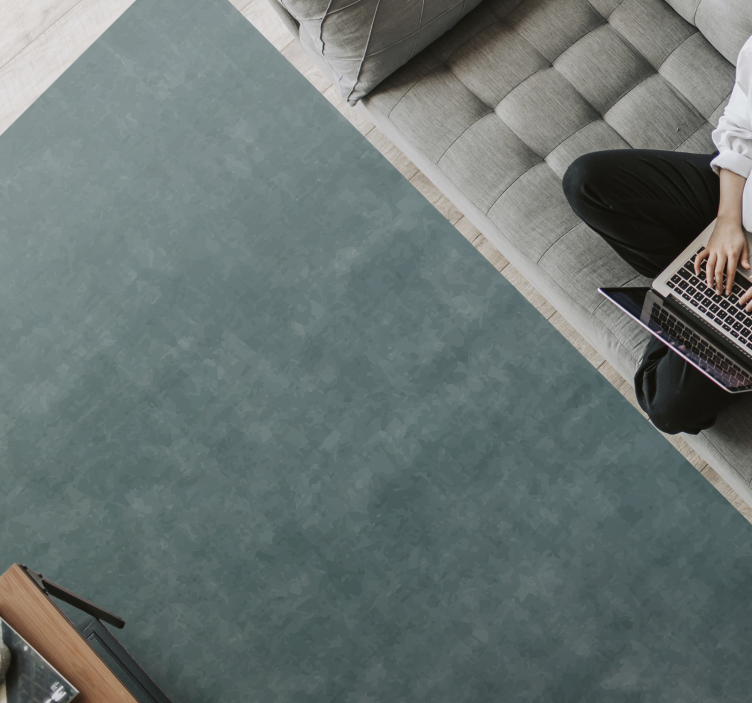 Tlumený modrozelený odstín Mramorový vinylový koberec - TenStickers