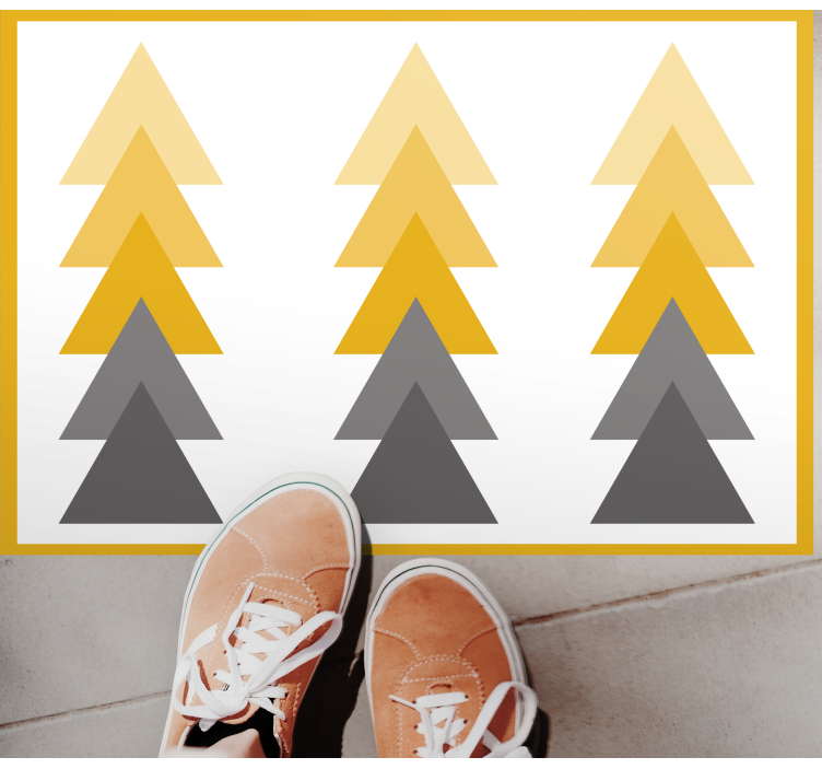 Trojúhelníková barevná kaskáda Geometrický vinylový koberec - TenStickers