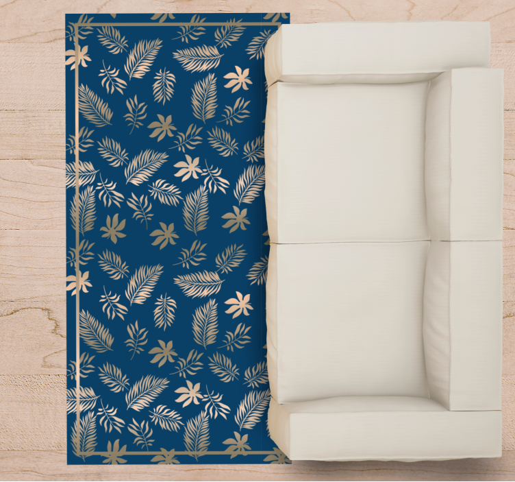 Tropický list vzor Vinylový koberec s květinami a rostlinami - TenStickers