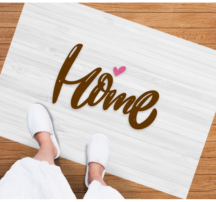 Dřevěný dům se slyšeli Vinylový koberec ve vstupní hale - TenStickers