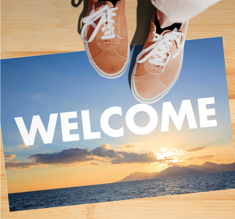 Západ slunce uvítací vstup Vinylový koberec ve vstupní hale - TenStickers