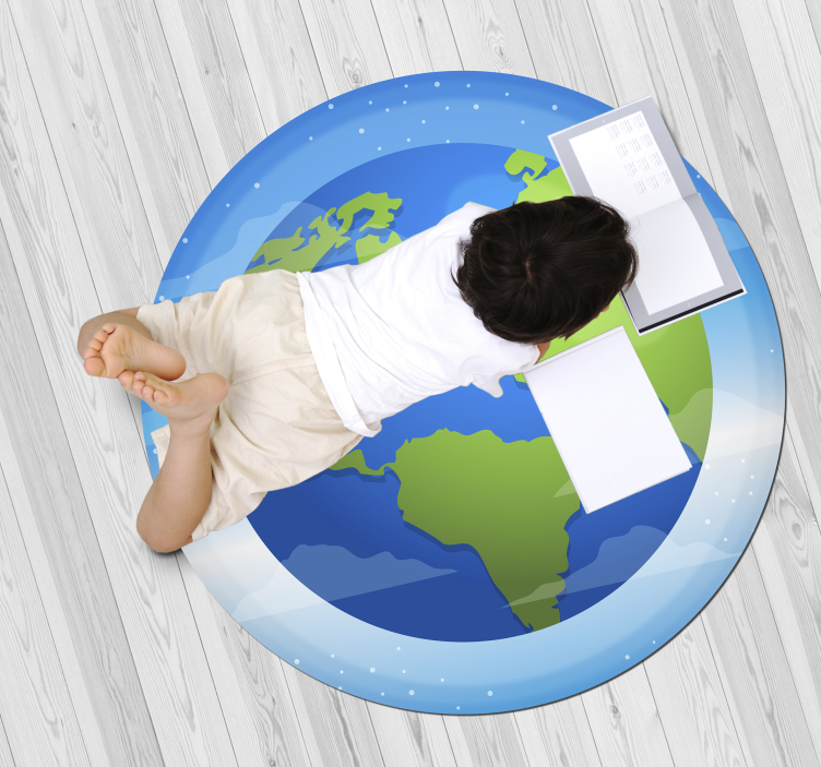 úžasný kruhový vinylový koberec světa - TenStickers